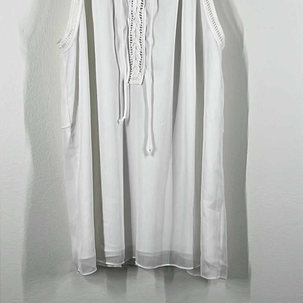CREMIEUX women’s size XS White Summer Rank Top - Picture 3 of 9